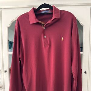 Polo Ralph Lauren Burgundy Maroon Men’s Polo Shirt Size Large Tall